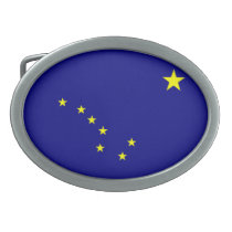Alaska Flag Belt Buckle