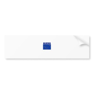 Alaska Flag Bumper Stickers by bartstshirts
