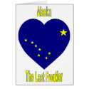 Alaska Flag Heart cards