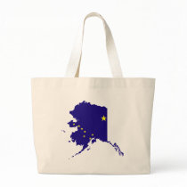 Alaska Flag Map Canvas Bag