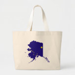 Alaska Flag Map Canvas Bag
