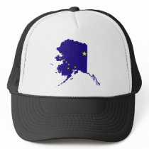 Alaska Flag Map Trucker Hat