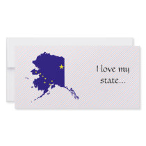 Alaska Flag Map Photo Card Template