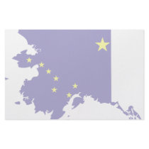 Alaska Flag Map Stationery