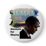 Alaska for Obama Button