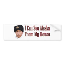 Alaska from my house bumper sticker