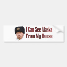 Alaska from my house bumper sticker