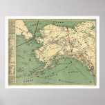 Alaska Gold Fields Map 1897 Posters