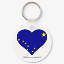 Alaska heart keychains