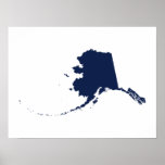 Alaska in Blue Print