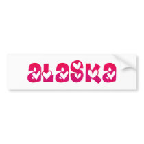 Alaska in Hearts bumper stickers by definingyou Alaska in Hearts bumper stickers