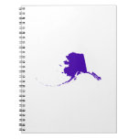 Alaska in Purple Spiral Notebook