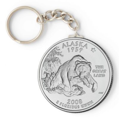 Alaska Keychain by StateQuarters