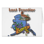 Alaska Last Frontier bird flower Greeting Cards