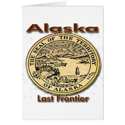 Alaska Last Frontier State Seal Greeting Card by DesignsbySylvia