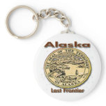 Alaska Last Frontier State Seal Keychains