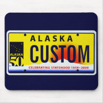 Alaska license plate mouse pad mousepads
