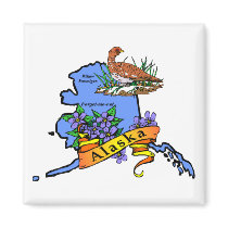 Alaska Refrigerator Magnet