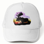 Alaska Moose Sillouette hats
