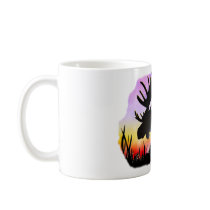 Alaska Moose Sillouette mugs