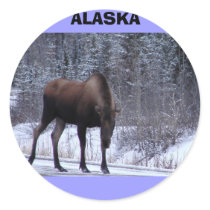 Alaska Moose stickers by Slanamoose Alaska Moose stickers
