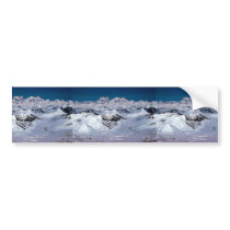 Alaska Mountain Range - Aerial View Bumper Stickers