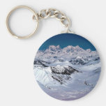 Alaska Mountain Range - Aerial View Keychains