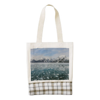 Alaska mountains landscape zazzle HEART tote bag