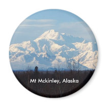 Alaska, Mt Mckinley Magnets