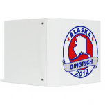 Alaska Newt Gingrich 3 Ring Binder