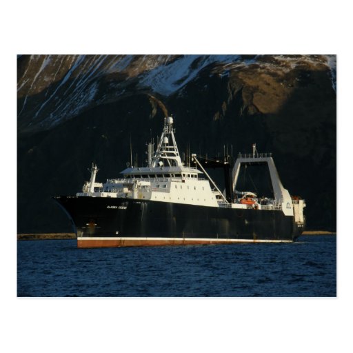 Alaska Ocean, Factory Trawler in Dutch Harbor, AK Postcards