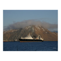 Alaska Ocean, Factory Trawler in Dutch Harbor, AK Print