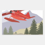 Alaska Plane Rectangular Sticker