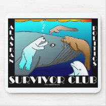 ALASKA POLITICS SURVIVAL CLUB mousepads