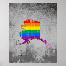 ALASKA PRIDE - DISTRESSED -.png Poster