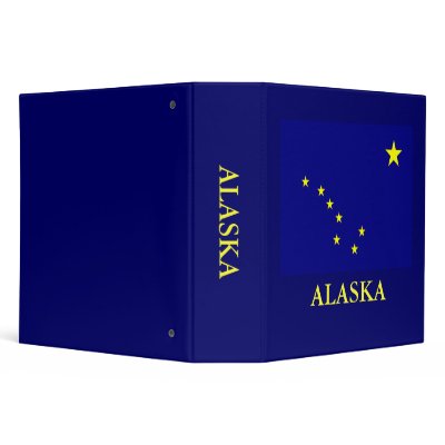 Alaska State Flag 2  in Binder by Americanliberty