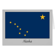 Alaska State Flag Greeting Cards