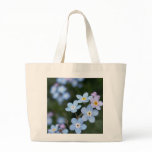 Alaska State Flower Forget me nots, tote Canvas Bag