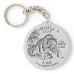Alaska State Quarter Keychain