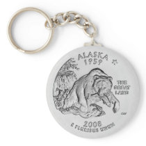 Alaska State Quarter Keychain