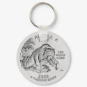 Alaska State Quarter Keychain