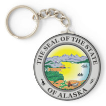 Alaska State Seal Keychain