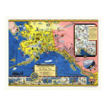 Alaska - Steamship Line Map 1934 Poster