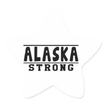 Alaska Strong Designs Star Stickers