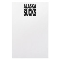 Alaska Sucks stationery