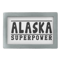 Alaska Superpower Designs Belt Buckles