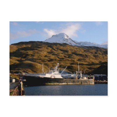 Alaska Victory, Trawler in Dutch Harbor, Alaska Post Card by mistlebee
