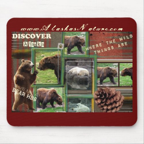 Alaska-Where the wild things are mousepad