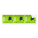 Alaska Zombie Hunting Permit Bumper Stickers
