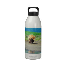 Alaskan Brown Bear Water Bottle